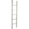 Ekena Millwork 15"W x 72"H x 3 1/2"D Vintage Farmhouse 5 Rung Ladder, Barnwood Decor Collection, Chalk Dust White DECR015X072X04LDRWH - alternate 1
